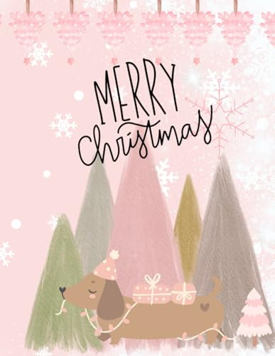 Notizbuch Merry Christmas Dackel: Notizbuch/ Tagebuch/ Malbuch/ Merry Christmas/ Dackel Liebe/ Hund/