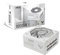 ASUS TUF Gaming Gold White Edition 1000 W (1000 W, alimentation entièrement modulaire, certifié 80+ Gold, composants de qualité militaire, double roulement à billes, ventilateur axial, revêtement PCB)