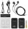 Sunydog 2.4G Wireless In Ear Monitor System Wireless IEM System with Transmitter Receiver Automatic Pairing Professional In Ear Monitor for Computer Phone Sound Card Studio Band Rehearsal Live Perform