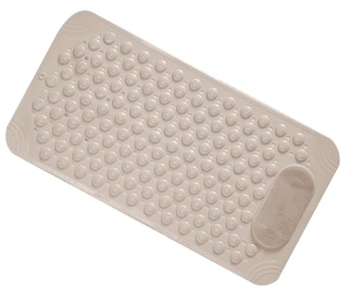 KONTONTY Fußschrubber Mit Saugnäpfen Dusche Rückenschrubber Zur Wandmontage Peelingmatte Aus Verschleißfestem Material Badefußschrubber Für Abgestorbene Hautzellen