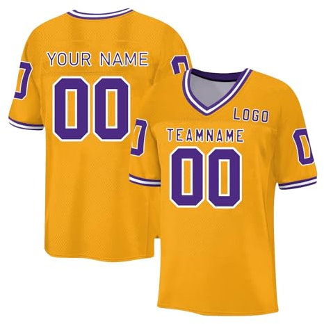 Generisch Personalisiert American Football Trikot Individuelle Fußball Trikot Rugby T-Shirts Football Jersey Stitched/Printed Namen Number Sports Uniform Herren Damen Kinder 2025 Angebote(22)
