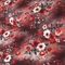 Baumwolljersey Mystic Flowers Blumen  - Jersey Stoff in bordeaux burgunderrot ab 25 cm Länge