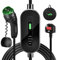 EV Charger Type 2 UK 3 Pin 7M, Max. 3kW Portable Electric Car Charger 13A, Type 2 Charging Cable 3 Pin with LED Indicators, for IEC 62196-2 EVs and PHEVs