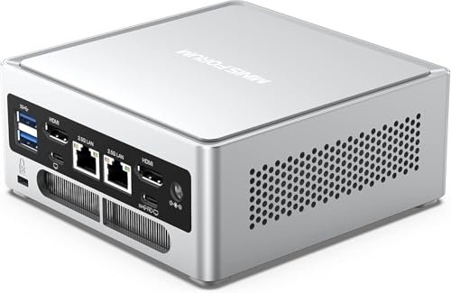 MINIS FORUM Mini PC NAB6 Lite, processeur Core i5-12600H 12 cœurs/16 Threads jusqu'à 4,5 GHz, Carte Graphique Iris XE, 32 GB DDR4/512 GB PCIe4.0 SSD, 2xHDMI/2xUSB-C/2xRJ45 2.5 LAN