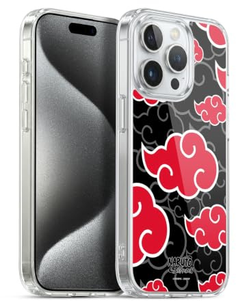 Head Case Designs Offizielle Naruto Shippuden Akatsuki Ikonisch Gelhülle [Militärischer Schutzgrad] Kompatibel Mit Apple iPhone 15 Pro Und Kompatibel Mit MagSafe