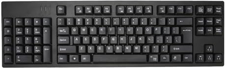 Vikye Left Handed Keyboard, 109 Key Ergonomic Keyboard with Left Side Numpad, Plug and Play USB Wired for Accounting Office Typing