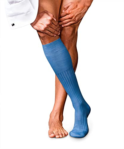 FALKE No. 13 Finest Piuma Cotton Kniestrümpfe bleue (6543), 45-46