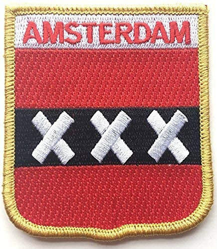Niederlande Amsterdam Flagge bestickt Patch Badge