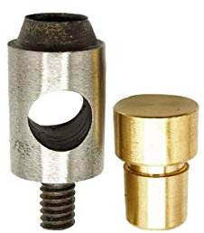 Weddecor 14mm Steel Hollow Hole Punch Kit - Heavy Duty Solid Steel - Multisized Tool Cutter for Leatherworking, Synthetic Gasket Rubber, Plastic - Universal Green Hand Press Machine Accessory