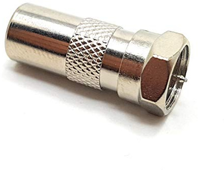 Maincore F Type Male Plug to RF Male TV Freeview Aerial SKY Antenna Cable Adapter Converter Lead