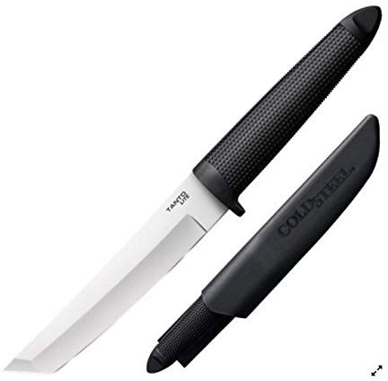 Cold Steel Coltello 20TZ Tanto Lite con lama in acciaio 4116 tedesco da 15,2 cm e impugnatura Kray-Ex nera