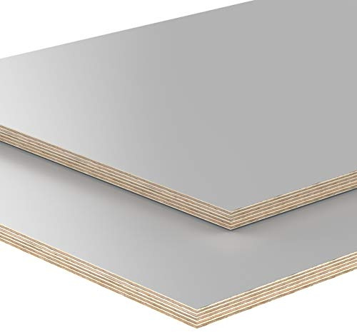 18mm Legno Compensato grigio Pannello Multistrato rivestito melamminico tagliato fino a 200cm: 90x100 cm