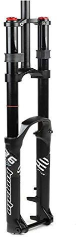Fourche Hydraulique VTT 27,5 29 Pouces, Alliage D'aluminium 1-1/8 Absorbeur Vélo Voyage 160mm Vélo Suspension Fourche pour DH/AM (Couleur : Black)
