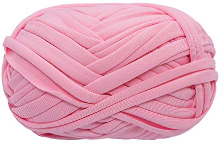 T-Shirt Garn Strickgarn Stoff Häkelstoff für Summer Hand DIY Tasche Decke Kissen Häkelprojekte 100g (# 04 Pink)