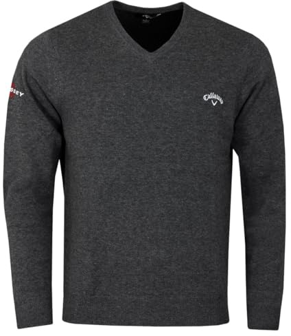 Callaway Golf Mens Odyssey Long Sleeve Sweater - Charcoal Heather Tour - XL