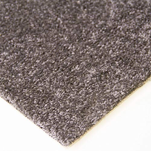 Steffensmeier Teppichboden Cambridge | Meterware Auslegware Wohnzimmer Schlafzimmer Kinderzimmer | anthrazit | 500x500 cm