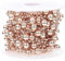 IMIKEYA 1 Roll Christmas Tree Beaded Garland Pearl Strands Chain Artificial Pearls Beads Trim Garland for Xmas Tree Holiday Wedding DIY Flower Decor Rose Gold