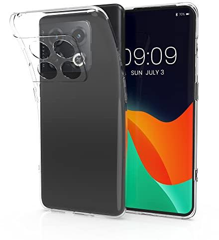 kwmobile Coque Smartphone Compatible avec OnePlus 10 Pro 5G - Housse de téléphone en TPU Transparent