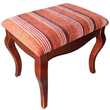 Soft Piano Hocker Piano Hocker amerikanischen Holz Klavier Stuhl Keyboard Hocker Klavier-Tastatur Drum Hocker Gepolsterter Sitz (Rot One Size)