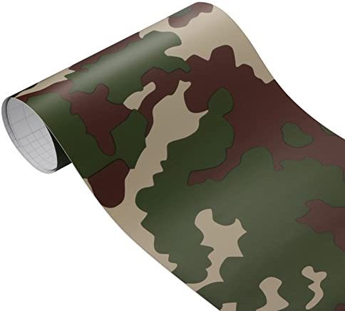 iSpchen Tönungsfolie Camouflage Autofolie Vinyl Sticker Selbstklebend Autoaufkleber DIY Dekofolie Schutzfolie Zubehör Innenraum Karosserie Lackschutzfolie, 30x100cm