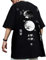 XYXIONGMAO Casual Sport Kurzarm T-Shirt Lose Baumwolle Japanische Streetwear Hip Hop Unisex Grafik Tees Shirts für Männer, Schwarz, S
