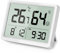 DOOMAY Termometro Digitale Igrometro per Interni: Piccolo e preciso misuratore di temperatura e umidità con grandi cifre LCD e ora data, igrometro ambientale calibrabile per la casa Garage (Bianco)
