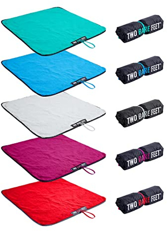 Two Bare Feet Portable Changing Mat for Surfing, Swimming, SUP & Watersports – Waterproof, Soft Sherpa Fleece, Roll-Up Design for Easy Travel & Outdoor Sports (Navy/Raspberry)