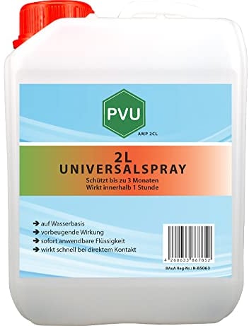 Pvu Anti-Insekten-Spray 2 Liter - Insekten Universal bekämpfen mit Langzeitwirkung Innen und Außen auf Wasserbasis