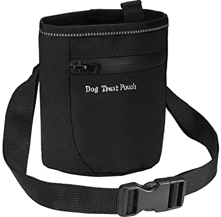 Brifit Leckerlibeutel für Hunde, Premium Futterbeutel für Hundetraining, Snack Beutel mit Verstellbarem Gürtel, Robuster Hundefuttertasche, Magnetischer Verschluss & Wasserdichter Reißverschluss