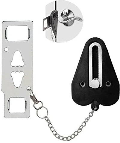 Portable Door Lock, Travel Door Lock Hotel Door Lock Travel Safety Door Lock Door Security Device Door Lock for Travelling Portable Door Lock Without Drilling Travel Hotel Door Lock Door Lock Hotel