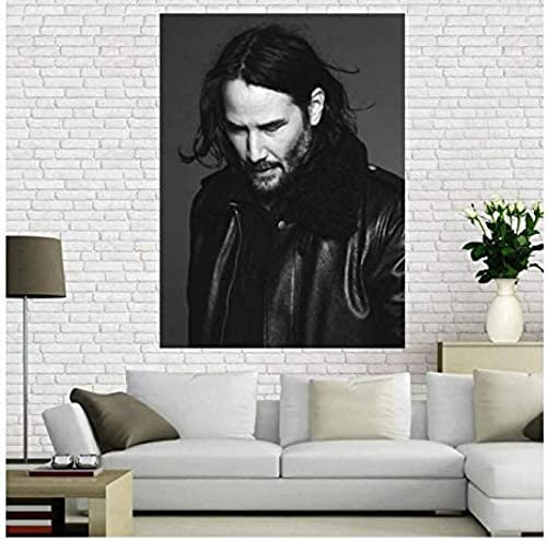 Poster Keanu Reeves Poster, Filmschauspieler, Poster, Wandkunst, Bilder, Leinwand, Malerei, Poster Und Drucke, Heimdekoration 50X70Cm Kein Rahmen