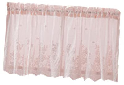 Levemolo Short Lace Curtain Sun Window Shade Decorative Half Curtain for Home Kitchen Balcony Lightweight and Ventilated for Room and Bathroom