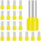 50 Pièces Cosse 25 mm² Jaune, Hanibos Embouts de Câble Isolés, Embout Fil Electrique Souple Connecteurs de Câble (25 mm² x 16 mm)
