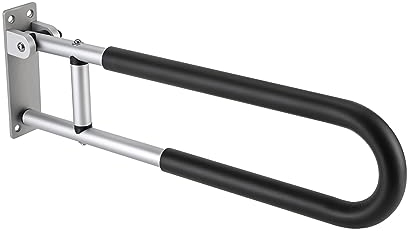 60cm Wandstützgriff Klappbar Stützklappgriff WC-Klappgriff Toilettengriff Wandstützgriff Tragfähigkeit 120kg Badezimmer Dusche Sicherheitsgriffe mit rutschfestem Schaum