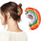 Lilbitty Rainbow Hair Claw Clip Non Slip Acrylic Acetate 90's Strong Hold Jaw Barrettes Cute for Women Girls Thin Thick Curly Hair Rainbow Accessory Cute Hair Clip