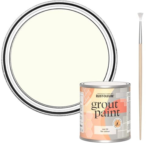 Rust-Oleum White Ultra-Durable Grout Paint - Porcelain 250ml