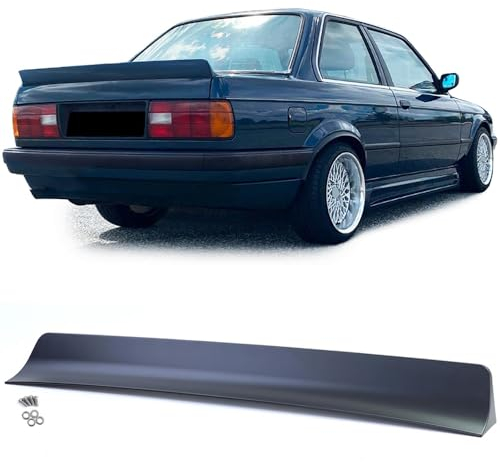 Auto Heckspoiler füR BMW 3er E30 Limo Cabrio 82-93,ABS Kofferraumspoiler HeckflüGelspoiler Luftwiderstand reduzieren Styling KarosserieAnbauteile