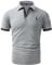 GLESTORE Poloshirt Herren T Shirt Männer Hemd Herren Kurzarm T-Shirt Sommer Polo Shirt LGrey&Board XL