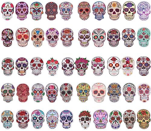 Gatuida 150 Stück Packung Totenkopf-graffiti-aufkleber Schädel-tapete Totenkopfaufkleber Für Gepäck Geschenkaufkleber Dekorativer Graffiti-aufkleber Sammelalbum Pvc Wasserdicht Halloween