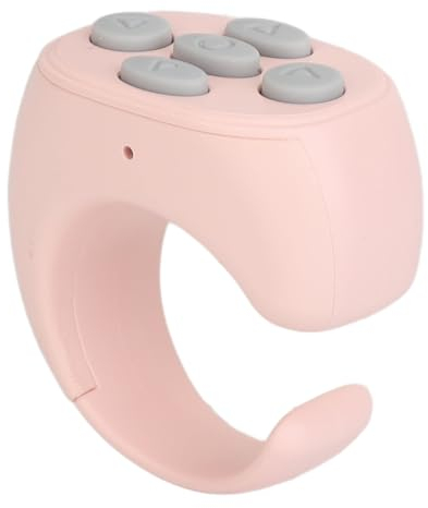 Auto-Clicker für Telefonkamera, TikTok-Scrolling-Ring-Fernbedienung, Kindle-App-Seitenwender, Bluetooth-Media-Button-Fernbedienung, Selfie-Tik-Tok-Scrolling-Ring für IOS und ()