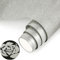 NANAPLUMS Plotterfolie Textil, Glitzer 3D-Puff-Vinyl- 30,5 x 100 cm Puff HTV Vinylrolle für T-Shirts, 3D-Puff-Hitzetransfer-Vinyl, Glitzer Silber