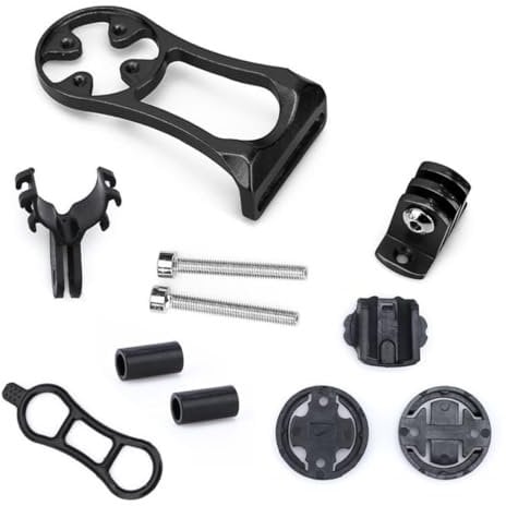 HOUSON Bicycle Computer Mount, Adjustable Stem Mount Road Bike Computer Compatible with Garmin G-oPro Camera Bryton and Bicycle Lamp