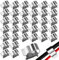 JCUGSBS 30 Pcs Clips de Fixation Cable Electrique, En acier Inoxydable, Support Clips Cable Management, Système de Gestion de Câbles pour Solaire Photovoltaïque Clips de Câble
