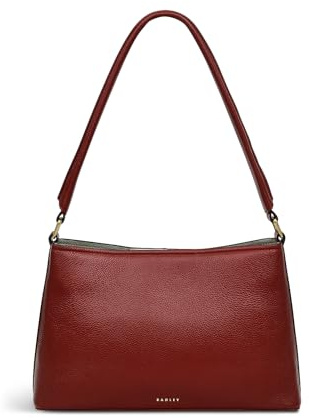 RADLEY London Floral Street Women's Leather Medium Open Top Shoulder, Rust