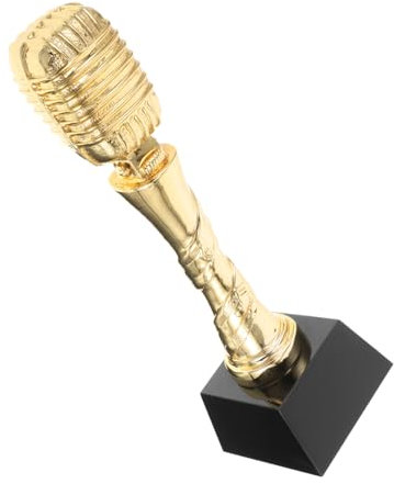 NAMOARLY Toy Microphone Trophy Singing Award Trophy for Boys and Girls Party Microphone Props