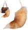 HSKRKOW 1 Stück Fuchsschwanz Anhänger 40Cm, Therian Tail Keychain Extra Groß, Fox Tail Bag Charms, Schlüsselring Tasche Zusätze Auto Schlüsselketten Anhänger Weich Flaumig Dicht Dekoration(A) (A) (B)