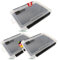 Zite Fishing EVA Köderbox Angeln 3er Set 25,5 x 19,5 x 3,5cm | Durchgehende EVA-Schaum-Einlage Geschlitzt, Top für verschiedenes Zubehör | Transparent Scharnier-Verschluss, Angelbox, Tackle Box angeln