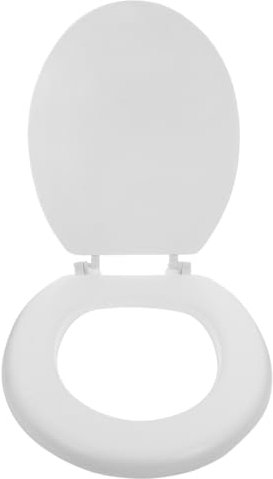 NUOBESTY Couvercle De Toilette En Mousse Siège D'entraînement Aux Toilettes Siège De Toilette De Voyage Housses De Siège De Toilette Coussin De Rembourré Blanche