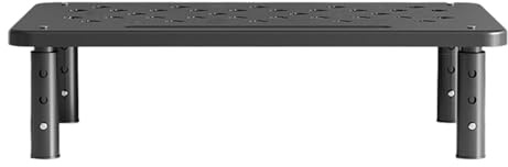 Desktop Monitor Stand - Computer Monitor Riser Column, Ergonomic Desk Shelf, Wooden Monitor Platform | Sturdy Raised Stand with Cable Management and Non Slip Feet
