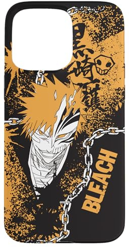BLEACH Ichigo Hollow Mask Splatter Graffiti Anime Case for iPhone 15 Pro Max